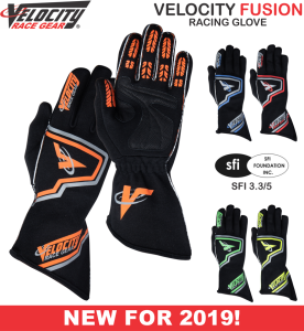 Racing Gloves - Shop All Auto Racing Gloves - Velocity Fusion Gloves - SALE $79.99 - SAVE $10