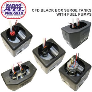 ATL Racing Fuel Cells - ATL Fuel Pumps & Hardware - ATL Fuel Pumps with CFD Black Box Surge Tank Kits