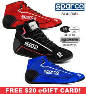 Racing Shoes - Sparco Racing Shoes - Sparco Slalom+ Shoe - $219