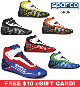 Karting Gear - Karting Shoes - Sparco K-Run Karting Shoe - $139