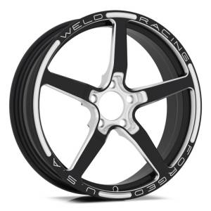 Wheels - Weld Racing Wheels - Weld Racing Alumastar Frontrunner Black Anodized Drag Wheels