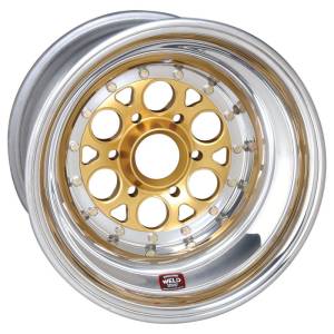 Wheels - Weld Racing Wheels - Weld Racing Magnum Sprint 6 Pin Gold Anodized / Polished Wheels