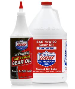 Oils, Fluids & Additives - Gear Oil - Lucas SAE 75W-90 Synthetic Gear Oil