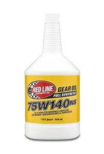 Oils, Fluids & Additives - Gear Oil - Red Line 75W-140NS GL-5 Synthetic Gear Oil