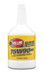Oils, Fluids & Additives - Gear Oil - Red Line 75W-90NS GL-5 Synthetic Gear Oil