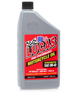 Motor Oil - Lucas Racing Oil - Lucas High Performance Motorcycle Oil