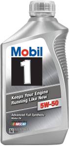 Motor Oil - Mobil 1 Motor Oil - Mobil 1™ FS X2 5W-50 Motor Oil