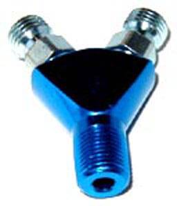 AN-NPT Fittings and Components - Y Block - Male NPT to Male AN Flare Y-Block Adapters