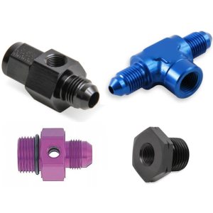 Fittings & Plugs - AN-NPT Fittings and Components - Gauge Adapter