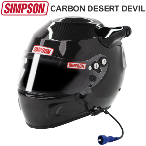 Helmets & Accessories - Shop All Forced Air Helmets - Simpson Carbon Desert Devil - Snell SA2020 - $1132.95