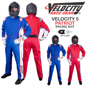 Racing Suits - Velocity Race Gear Race Suits - Velocity 5 Patriot Suit - SALE $299.99 - SAVE $50