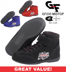 G-Force GF235 RaceGrip Mid-Top Racing Shoes - CLEARANCE $59.88