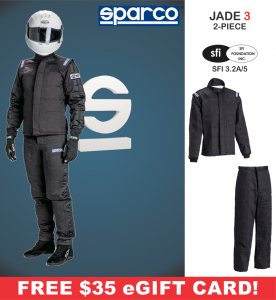 Racing Suits - Shop Multi-Layer SFI-5 Suits - Sparco Jade 3 Suits - 2 Piece Design - $414