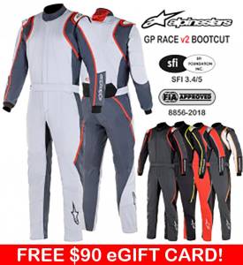 Racing Suits - Shop Multi-Layer SFI-5 Suits - Alpinestars GP Race v2 Boot Cut Suits - $899.95