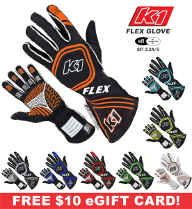 Racing Gloves - Shop All Auto Racing Gloves - K1 RaceGear Flex Gloves - $115.99