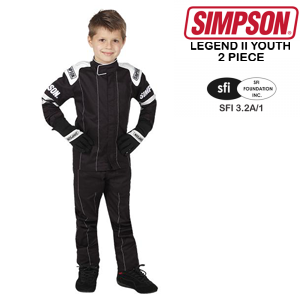 Racing Suits - Simpson Racing Suits - Simpson Legend II Youth Suit - 2-Piece Design - $185.30
