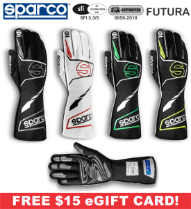 Racing Gloves - Sparco Gloves - Sparco Futura Glove (MY2023) - $155