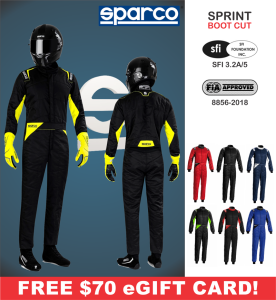 Racing Suits - Sparco Racing Suits - Sparco Sprint Boot Cut Suit (MY2022) - $699