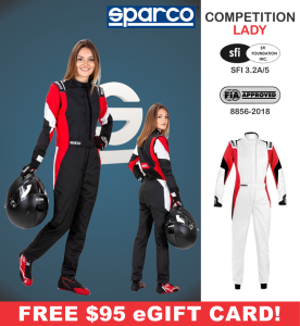 Racing Suits - Sparco Racing Suits - Sparco Competition Lady Suit (MY2022) - $950