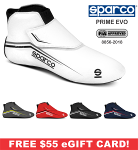 Racing Shoes - Shop All Auto Racing Shoes - Sparco Prime EVO Shoes (MY2022) - $569