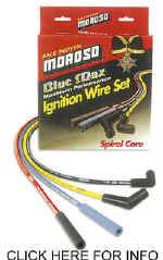 Ignition Components - Spark Plug Wires - Moroso Blue Max Spiral Core Race Wire Sets