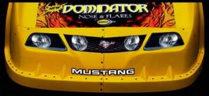 Dirt Late Model Body Components - Dirt Late Model Noses and Fenders - Dominator Decal Kits