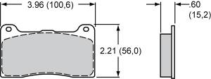 Disc Brake Pads - Brake Pad Sets - Circle Track - Wilwood Billet Narrow Dynalite Pads (7816)
