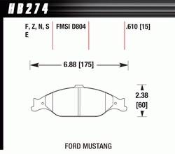 1999-2004 Mustang D804 Pads (D804)