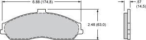 2000-07 Corvette/XLR/GTO D731 Pads (D731)
