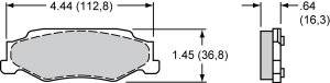 2000-11 Corvette/XLR D732 Pads (D732)