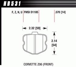 2003 Dodge 1500 Van D898 Pads (D898)