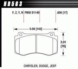 2005-10 Challenger/Charger/Magnum/300C D1149 Pads (D1149)