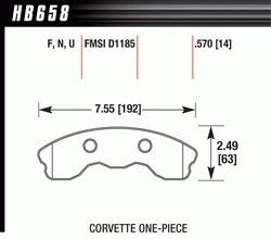2005-11 Corvette Z06 Pads