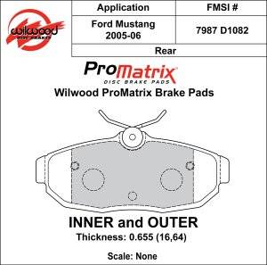 2005-11 Mustang D1082 Pads (D1082)
