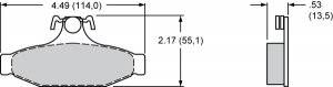 Camaro/Corvette/Firebird MItsubishi D213/D295/D413 Pads (D413)