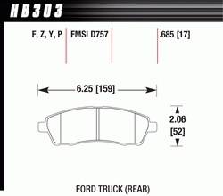 1999-2005 Ford F-250/350 Truck D757 Pads (D757)