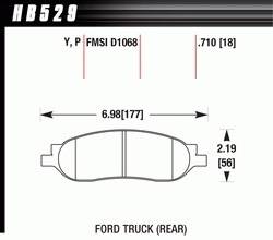 2005-07 Ford Super Duty Truck D1068 Pads (D1068)