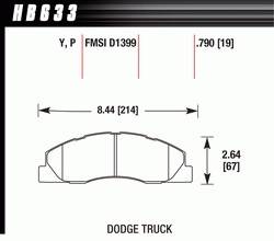 2009-11 Dodge 2500/3500 Truck D1399 Pads (D1399)