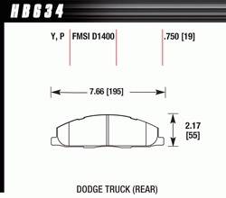 2009-11 Dodge 2500/3500 Truck D1400 Pads (D1400)