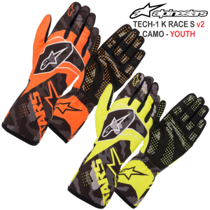 Alpinestars Tech 1-K Race S v2 Camo Youth Karting Glove