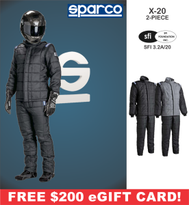 Sparco X-20 - 2-Piece Drag Racing Suit