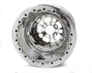 Weld Racing V-Series Polished Rear Beadlock Drag Wheels