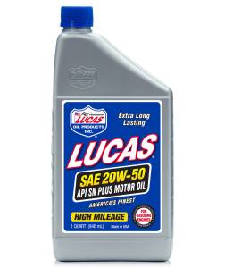 Lucas 20W-50 PLUS High Performance Motor Oil