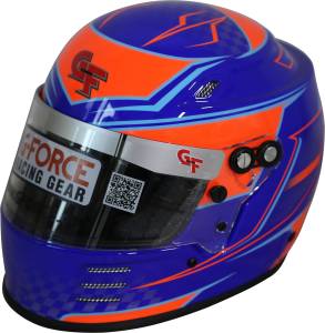 G-Force Rookie Graphic Helmet - Blue/Orange Graphic