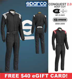Sparco Conquest 2.0 Boot Cut Racing Suits
