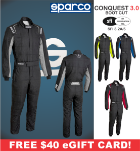 Sparco Conquest 3.0 Boot Cuff Suit