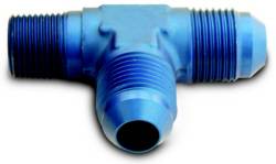 Male NPT on Run to Male AN Flare Tee Adapters