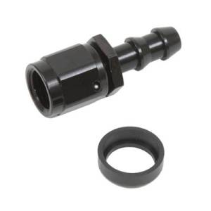 Russell Straight Twist-Lok Black Hose Ends