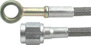 #4 Braided Steel Hose - Straight -4AN / 10mm Banjo Ends