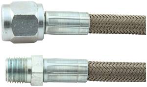 #4 Braided Steel Hose - Straight -4AN / 1/8" NPT Ends